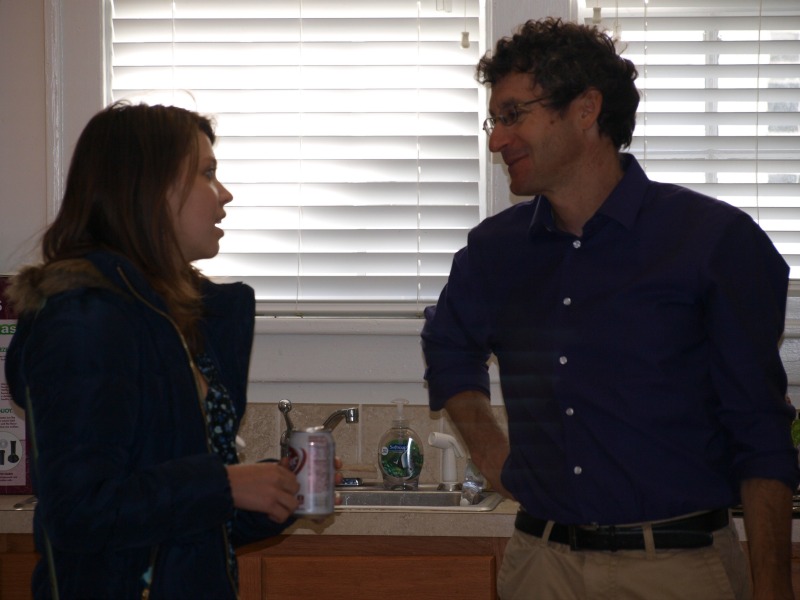 Elsa Voytas '13 with Professor Cristol